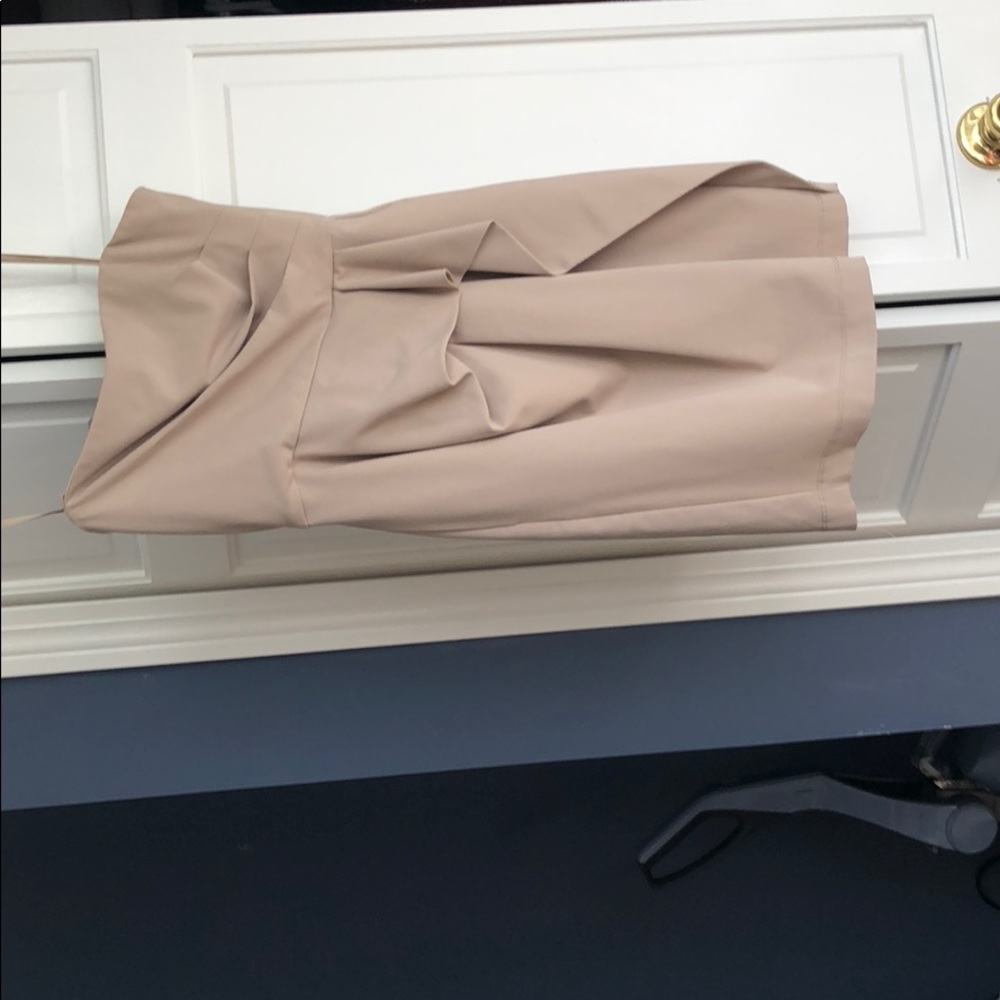 BCBG beige dress strapless
